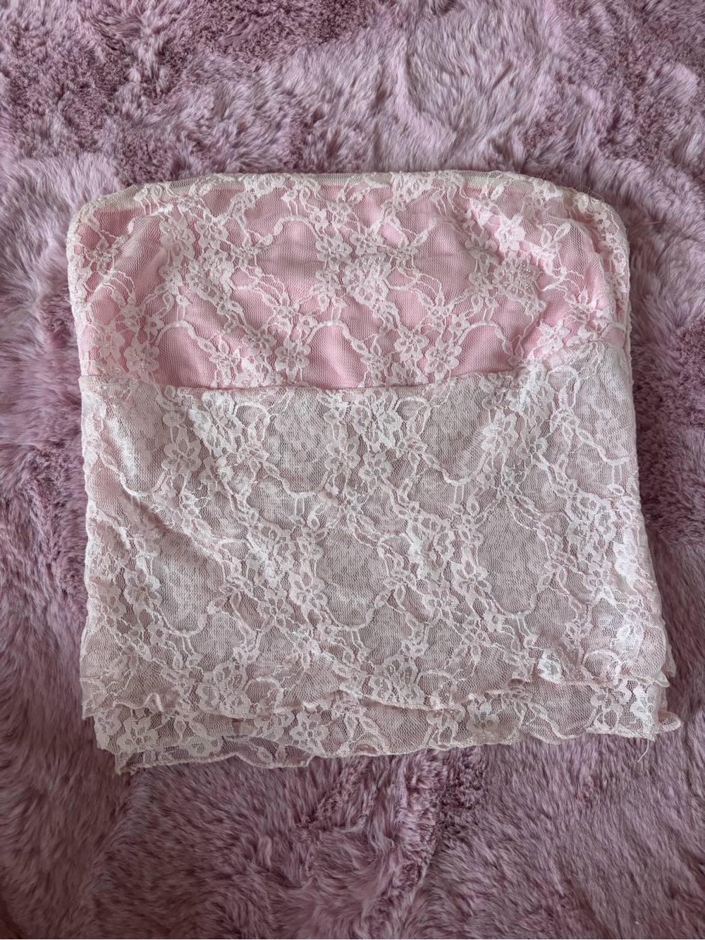 Lace tube top